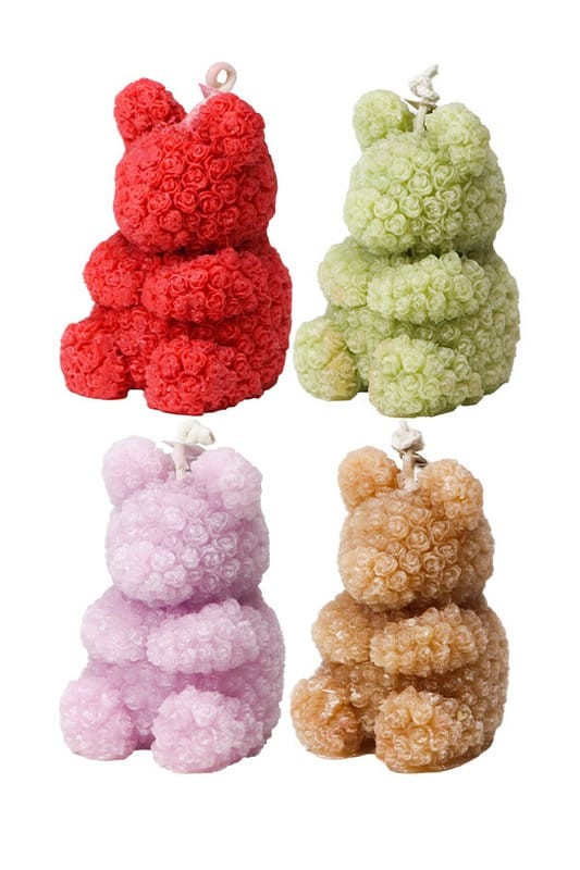 شمع تدی گلدار