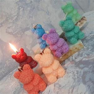 بسته ۱۰ تایی شمع تدی گلدار