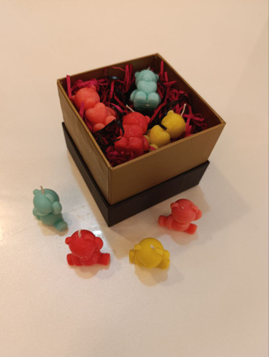 بسته ۲۵ تایی شمع تدی خجالتی