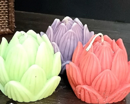 شمع گل لوتوس