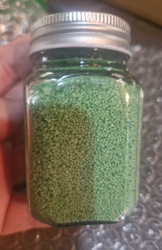 شمع پودری داخل جار مک کارتی سایز ۴ با فیتیله چوبی