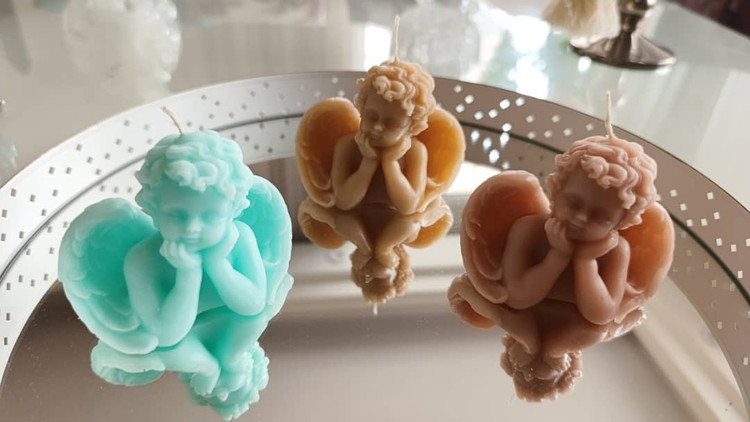 بسته ده تایی شمع فرشته مدل متفکر